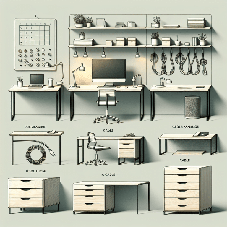 Minimalist Desks with Cable Management