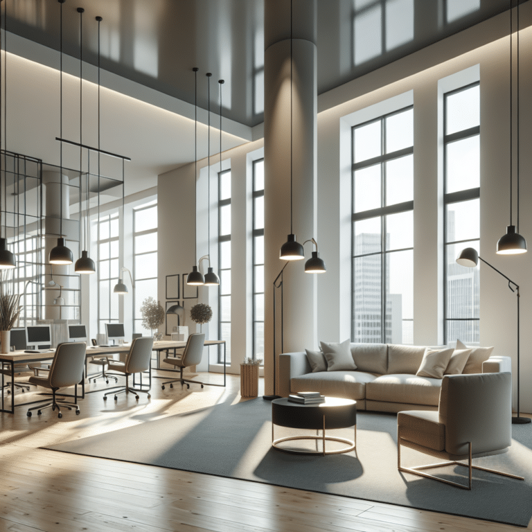  "Shedding Light on Minimalist Lighting for a Rented Office Space