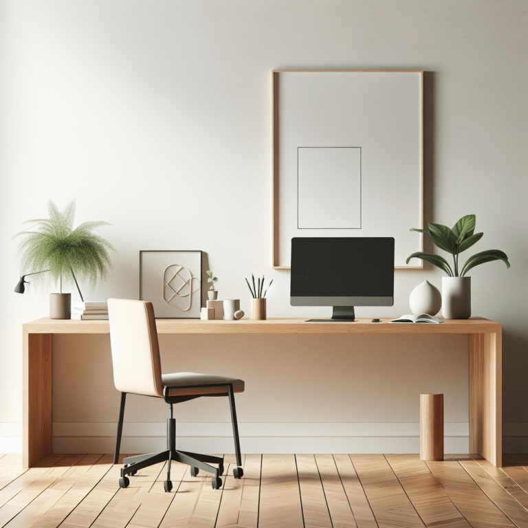 Designing a Minimalist Home Office in a Rental Space