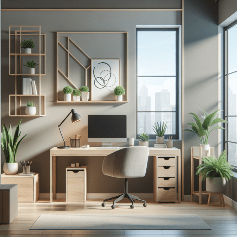 Renters Guide to Minimalist Home Office Decor