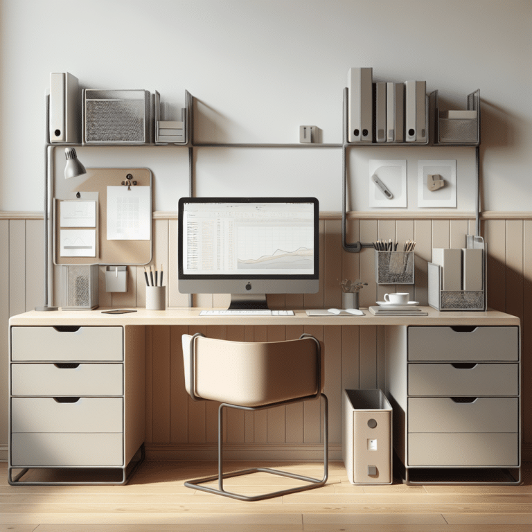 Desk Storage Solutions for Minimal Offices
