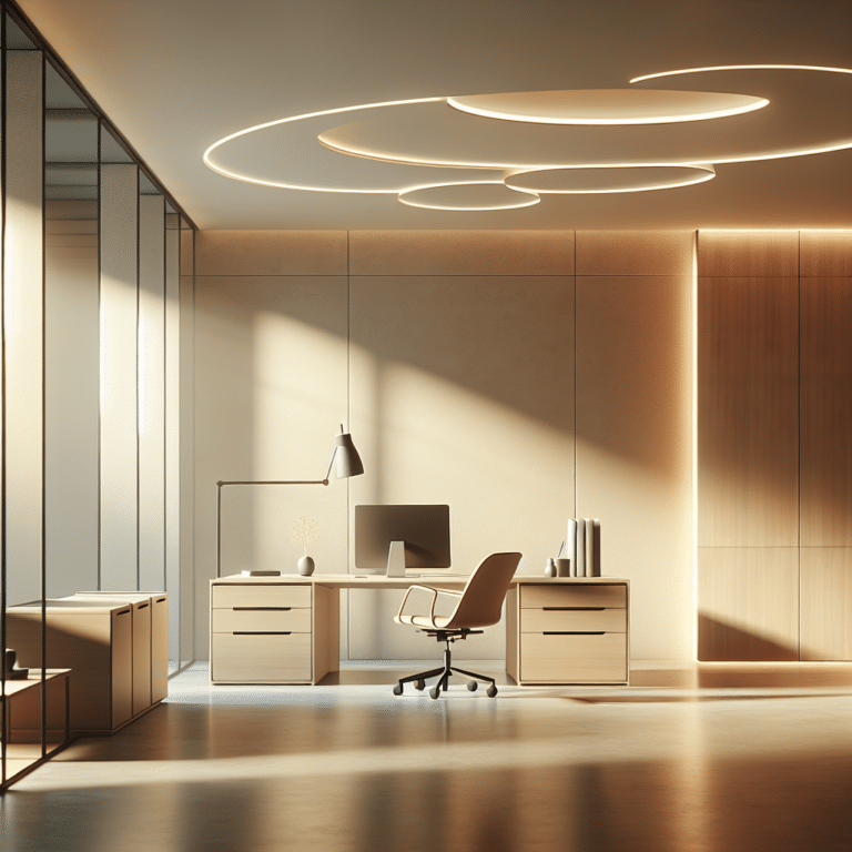  "Shedding Light on Minimalist Lighting for a Rented Office Space