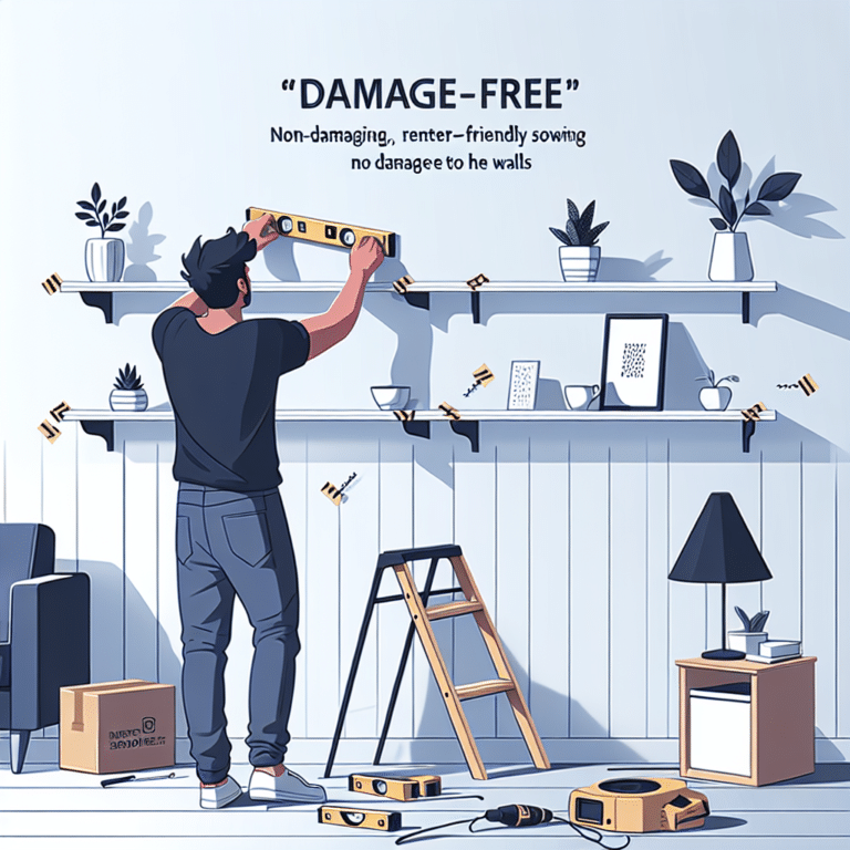  "Damage-free Installation of Floating Shelves in a Rental