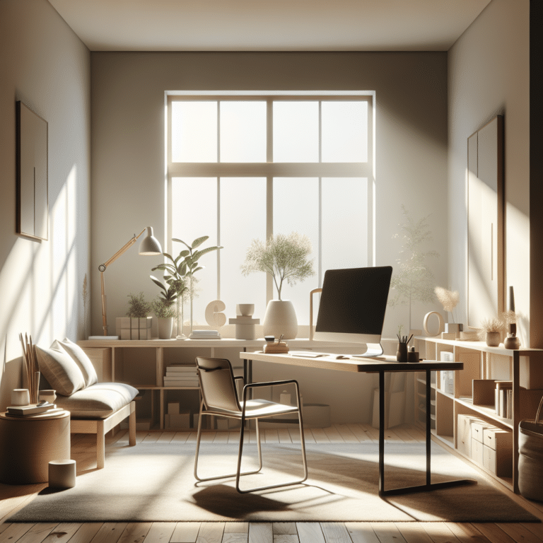 Creating a Tranquil Workspace: Minimalist Decor in Rental Homes