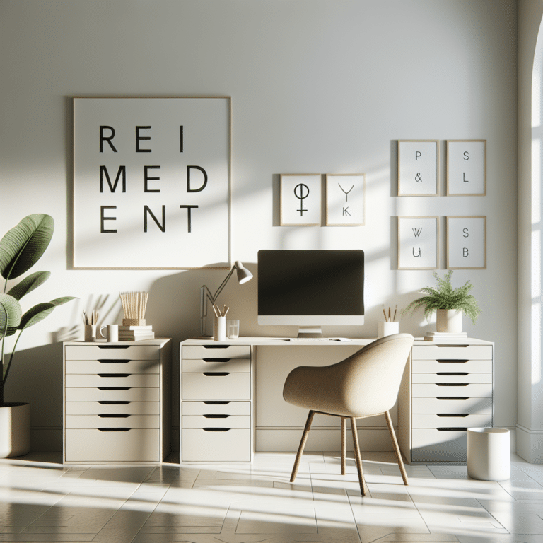 Creating a Minimalist Home Office in a Rental