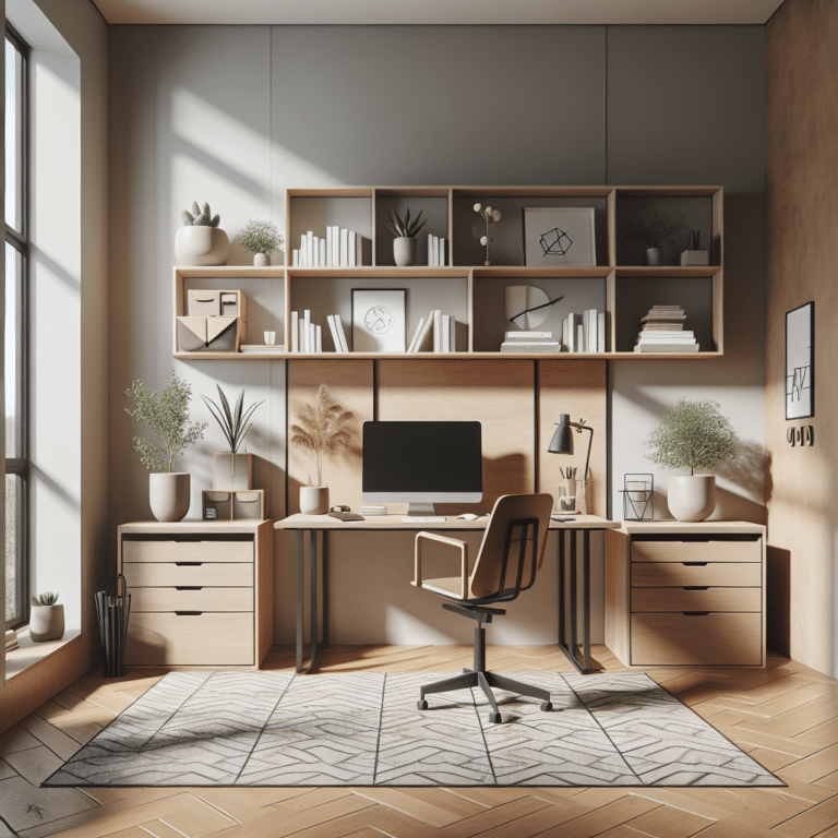 Decorating a Minimalist Home Office Without Damaging the Walls